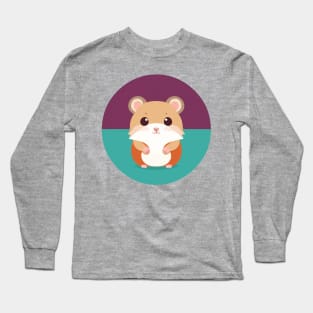 Chibi Little Hamster Looking Forward Long Sleeve T-Shirt